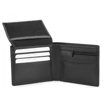 Pia Ries Pia Ries - Billfold 432 Delux Man - Zwart Leer