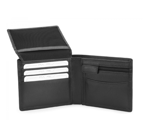 Pia Ries Pia Ries - Billfold 432 Delux Man - Zwart Leer