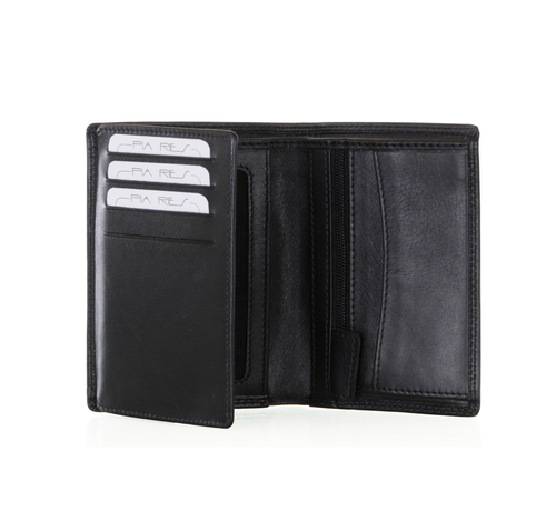 Pia Ries Pia Ries - Billfold 701 Delux Man - Zwart Leer