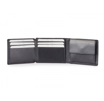 Pia Ries Pia Ries - Billfold 780 Delux Man - Zwart Leer