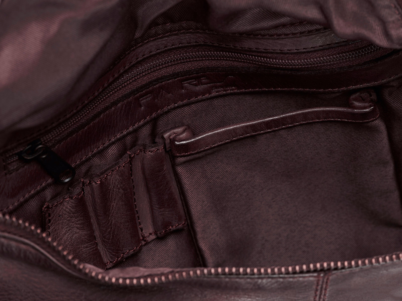 Pia Ries - Crossbodytas Washed - Bordeaux