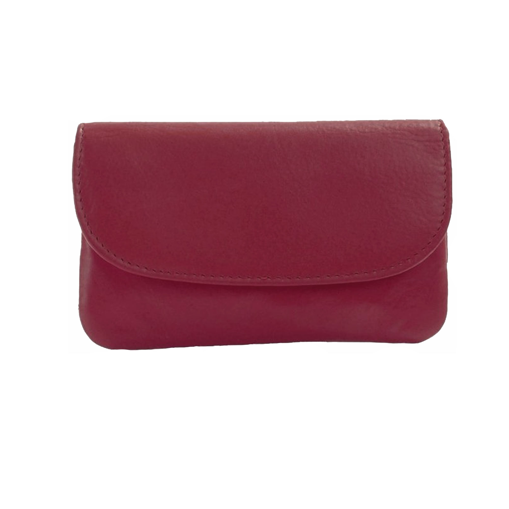 Pia Ries - Kleine portemonnee met sleutel hanger 459-5 Leer - Rood