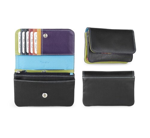 Pia Ries Pia Ries - Overslagportemonnee 532 Tropical Leer - Multicolor