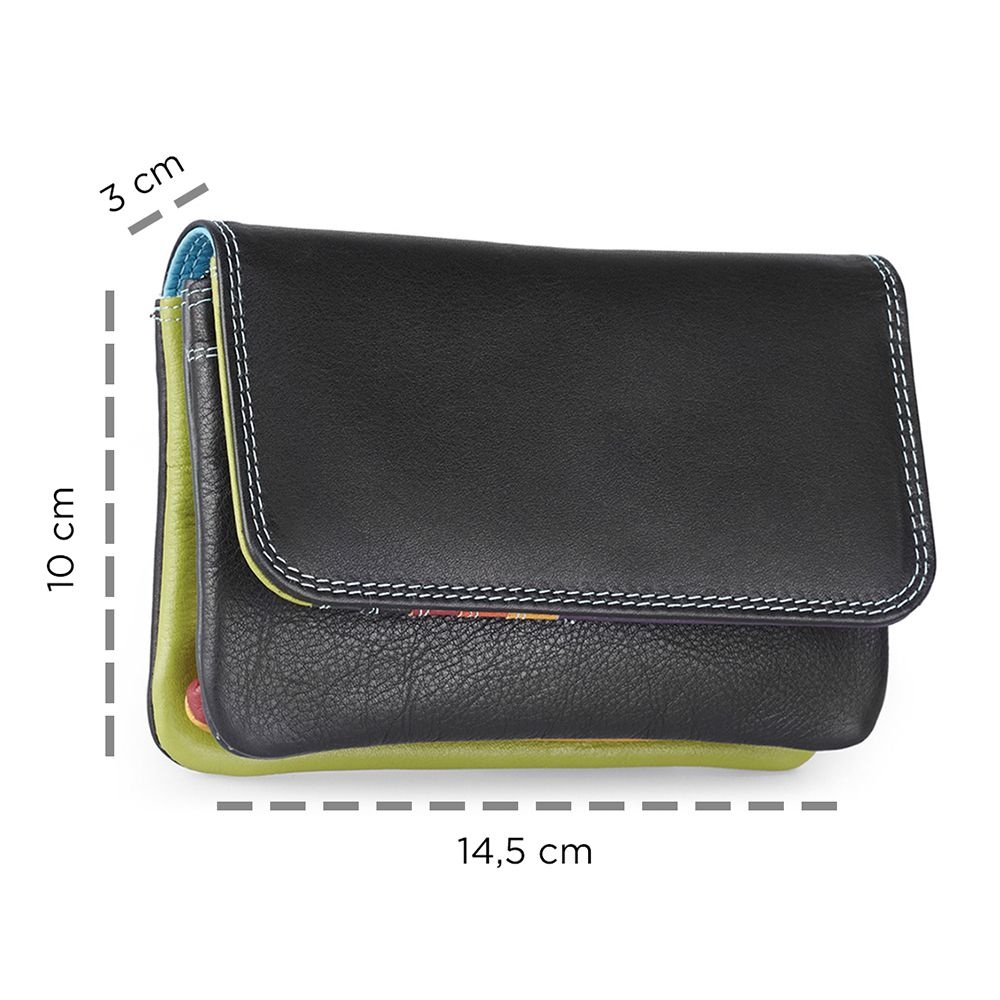 Pia Ries - Overslagportemonnee 532 Tropical Leer - Multicolor