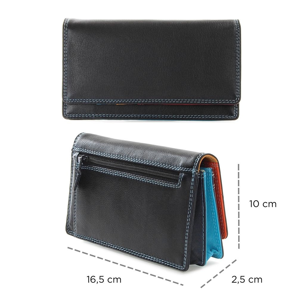 Pia Ries - Overslagportemonnee 829 Tropical Leer - Multicolor