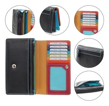 Pia Ries Pia Ries - Overslagportemonnee 829 Tropical Leer - Multicolor