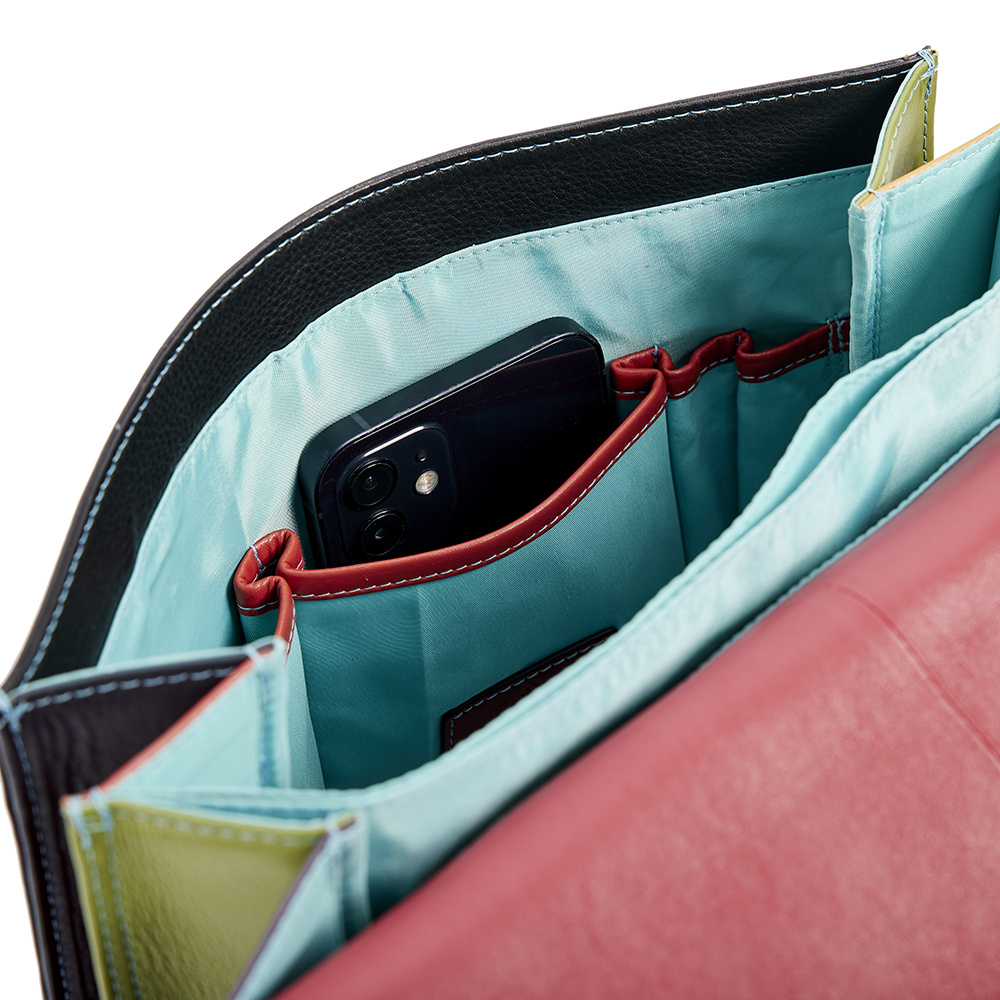 Tropical Leer Rugtas | Silari | Model 6036