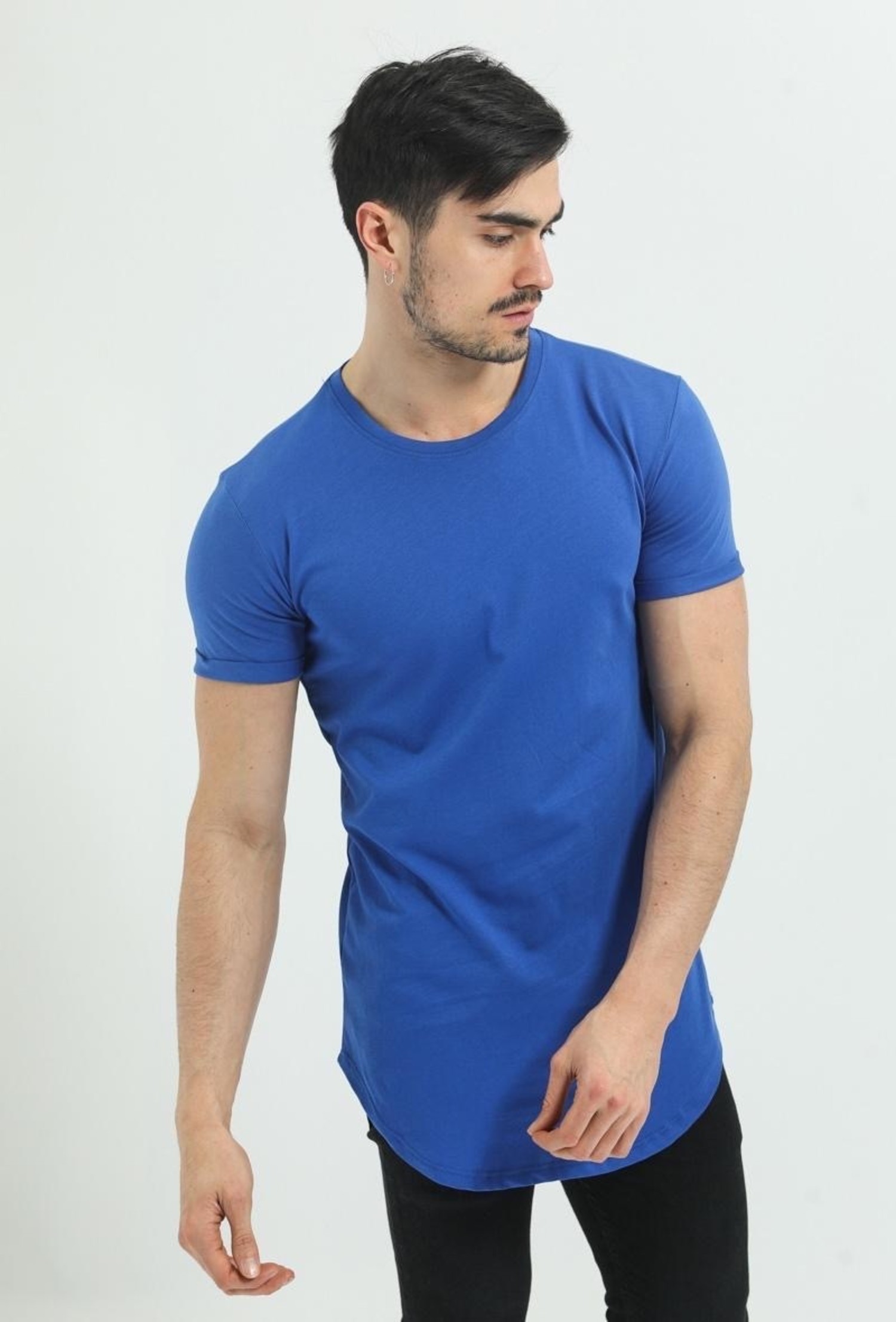Heren T-shirt Royal Blue - Gratis 