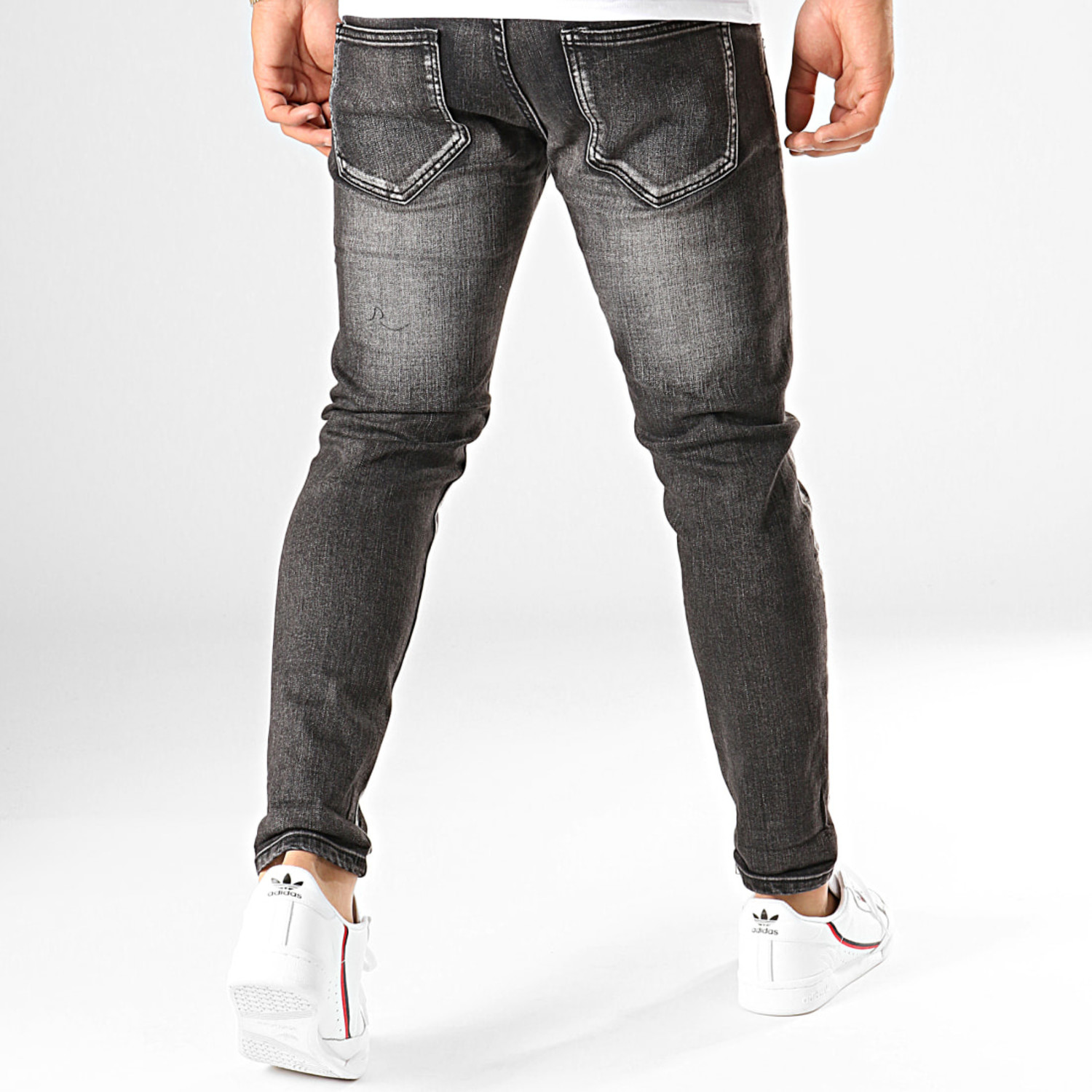 Heren Skinny Jeans Grey - Gratis verzending - Bestel hier uw jeans - VALENCI