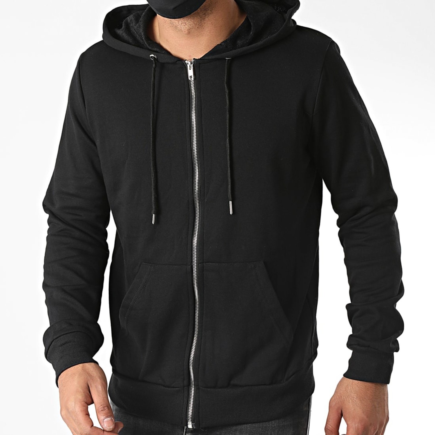 Zip sweater heren sale