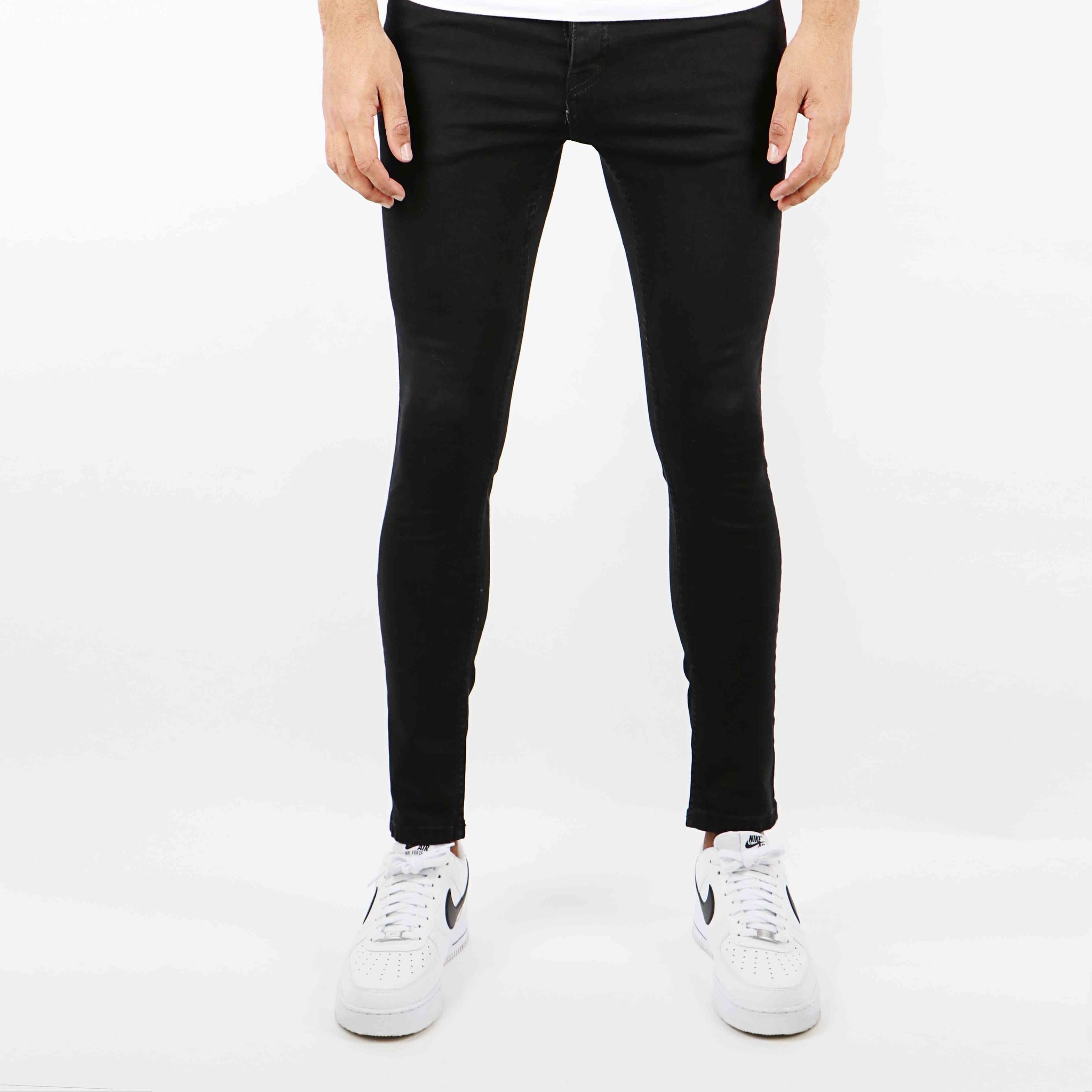 Heren Skinny Jeans All Black - Gratis verzending | VALENCI - VALENCI