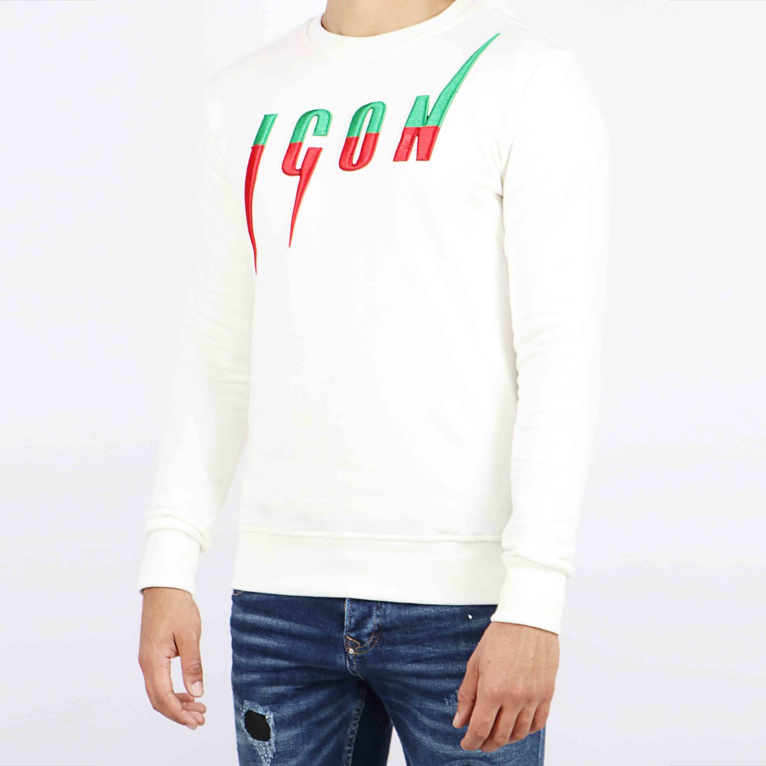 Heren Sweater ICON Offwhite Gratis verzending VALENCI VALENCI