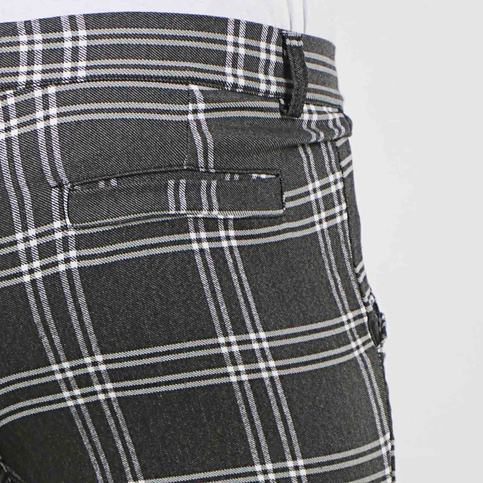 Heren Chino Zwart Ruit Ador - Gratis verzending | VALENCI - VALENCI