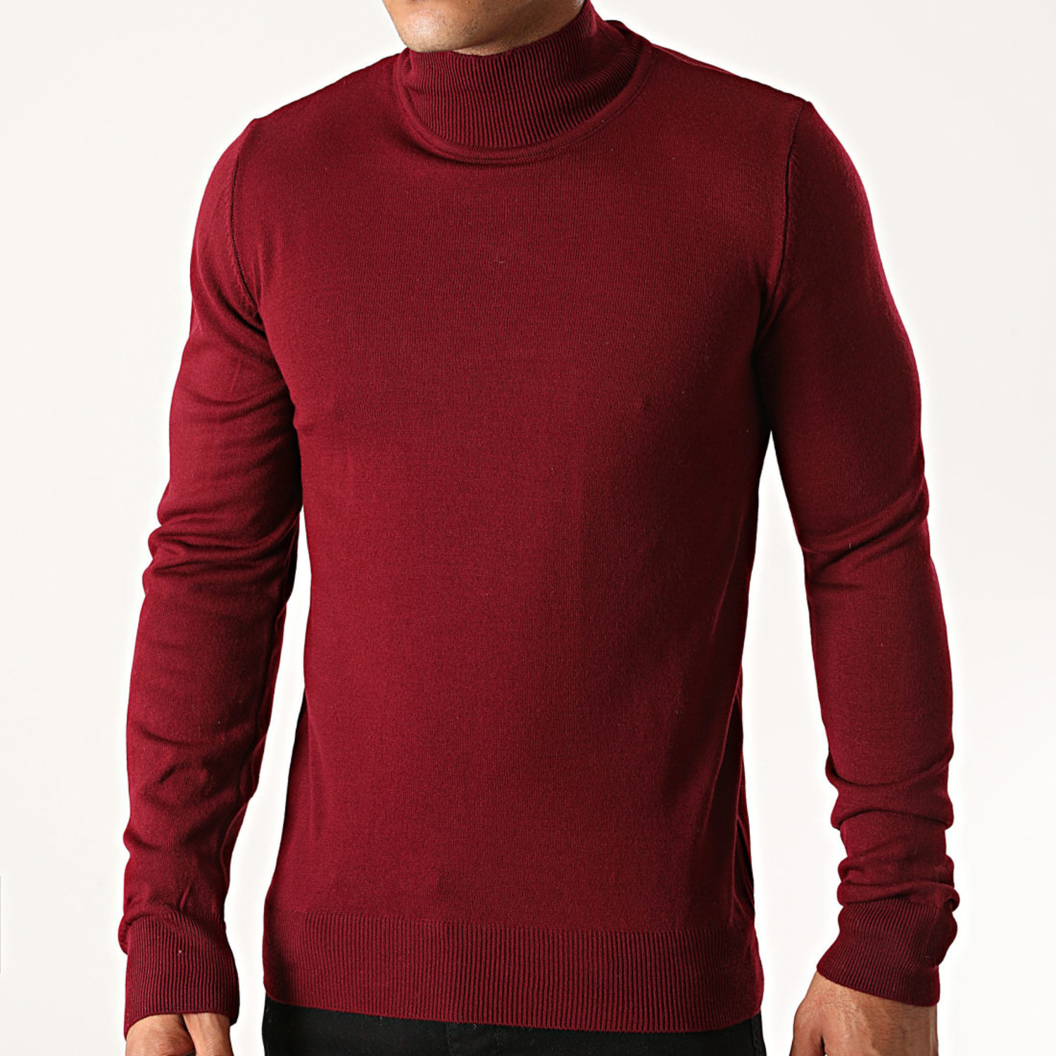 Bordeaux Turtleneck Heren Gratis verzending VALENCI VALENCI