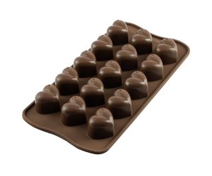 Implicaties Nieuwsgierigheid draad Silikomart - Silicone Chocolade Mal - Hartjes - FLINGO