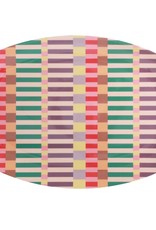 Rice Langwerpig melamine bord - Summer stripes