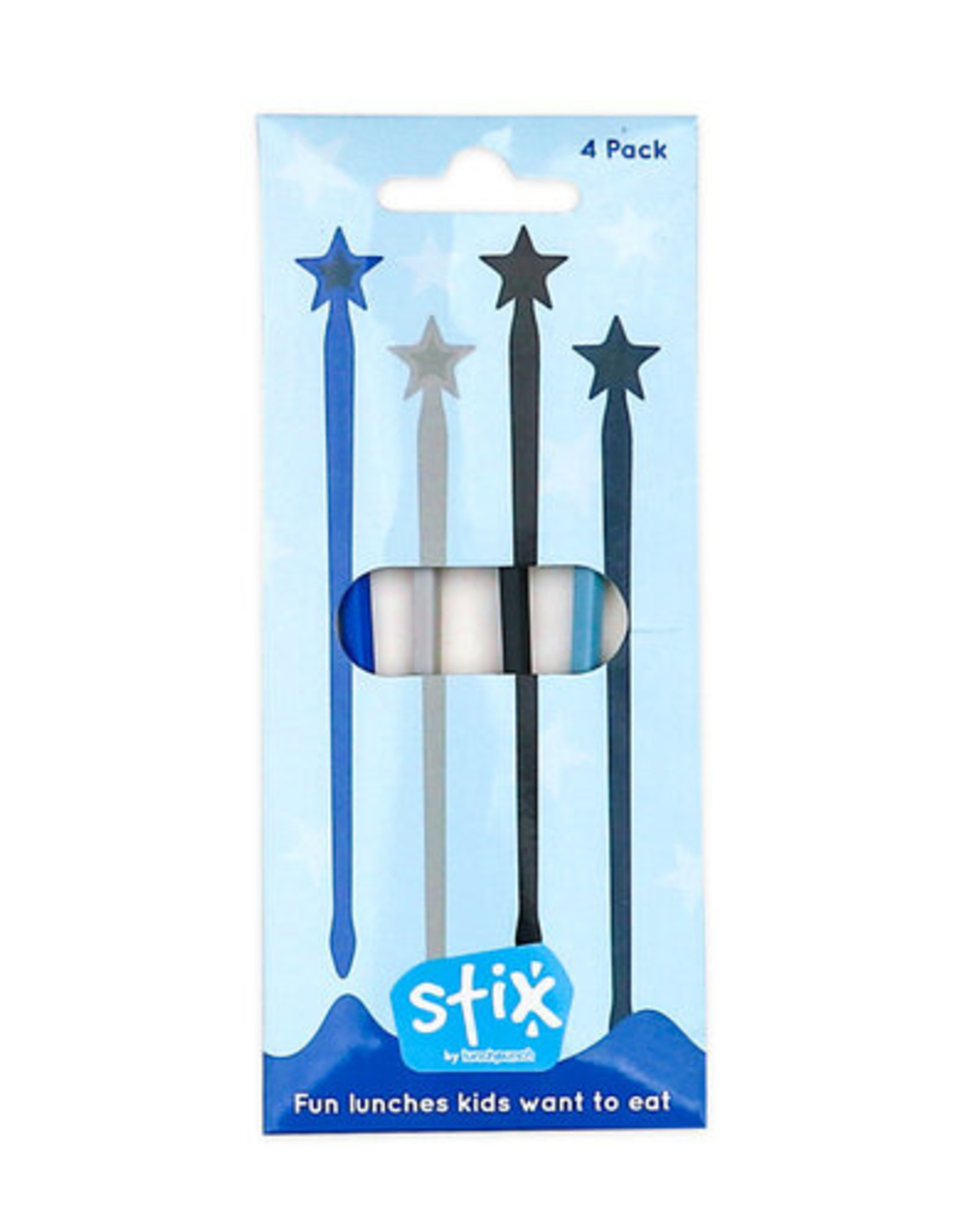 Lunch Punch Stix Lange prikkers - Ster Blauw