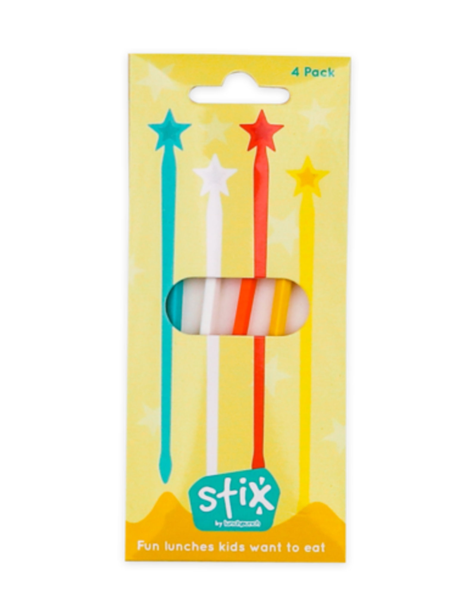 Lunch Punch Stix Lange prikkers - Ster Geel