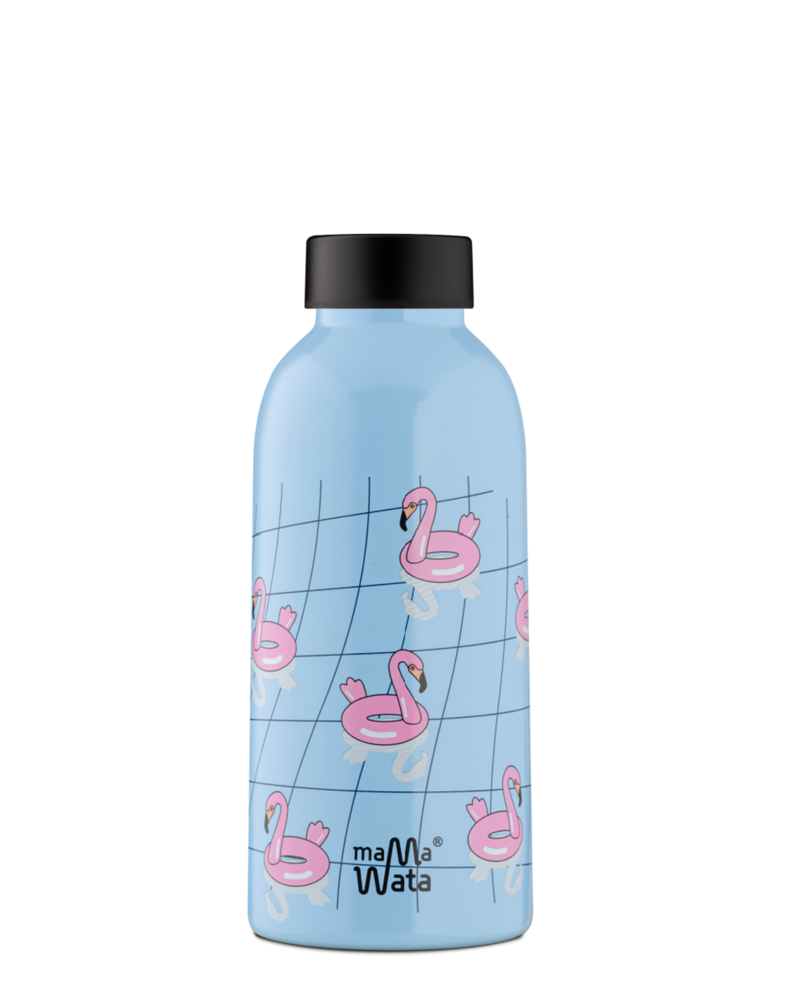 Mama Wata Mama Wata - Thermische drinkfles 470 ml - Flamingo's