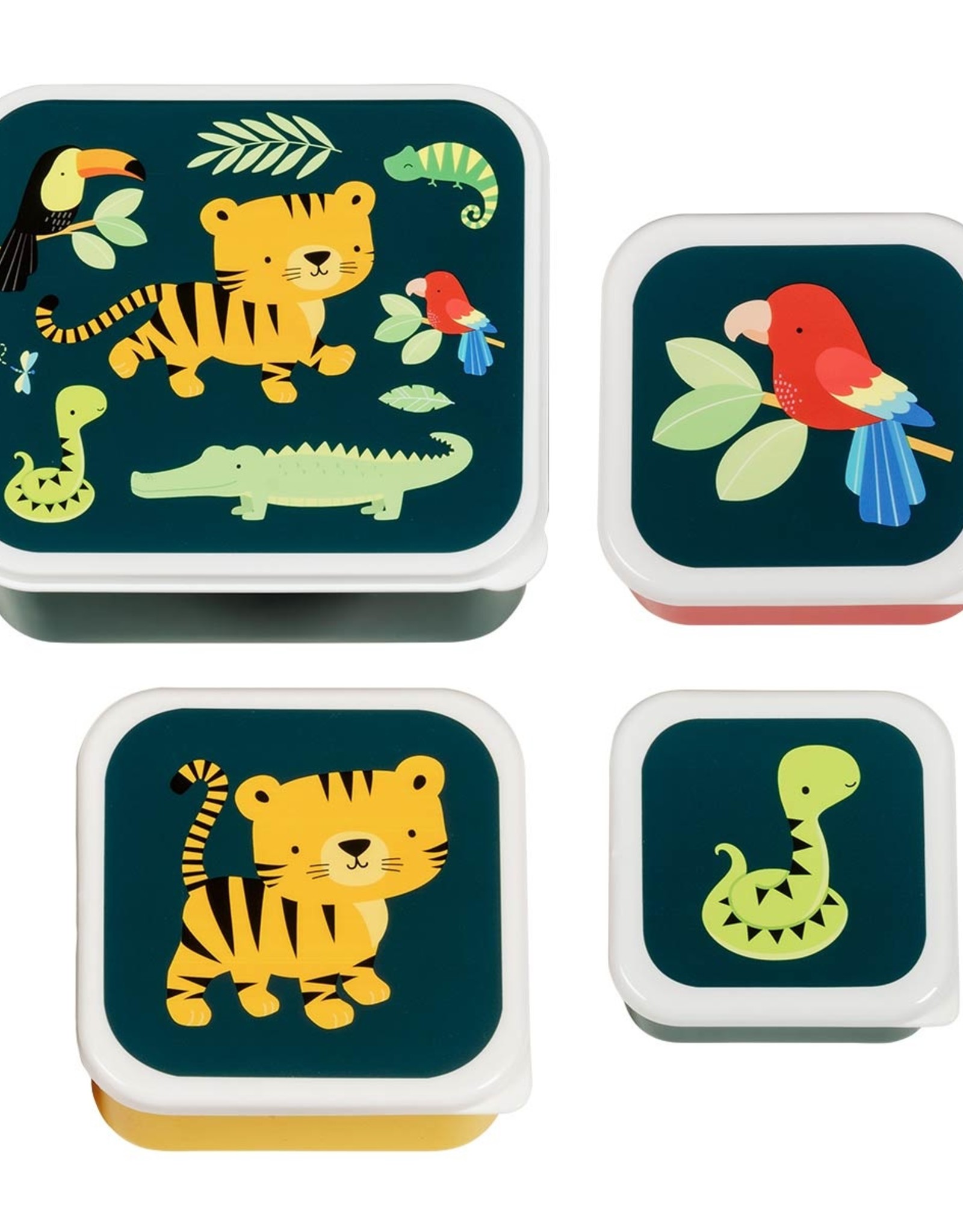 A Little Lovely Company Lunch en snackbox set - Jungle tiger