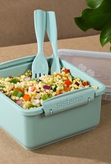 Sistema Sistema Renew lunchbox met bestek Lunch Plus 1.2L - donkerblauw