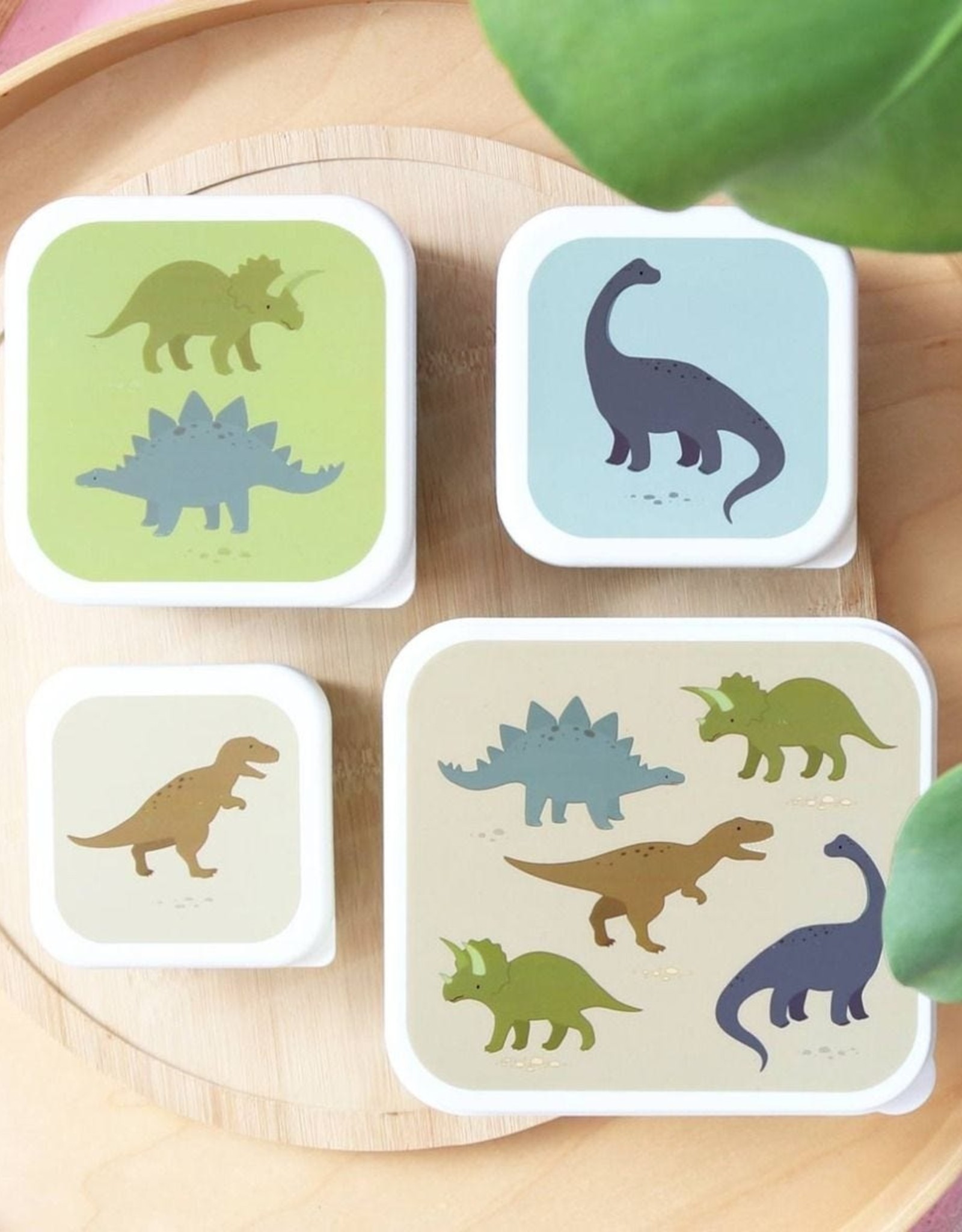 A Little Lovely Company Lunch en snackbox set - Dinosaurussen