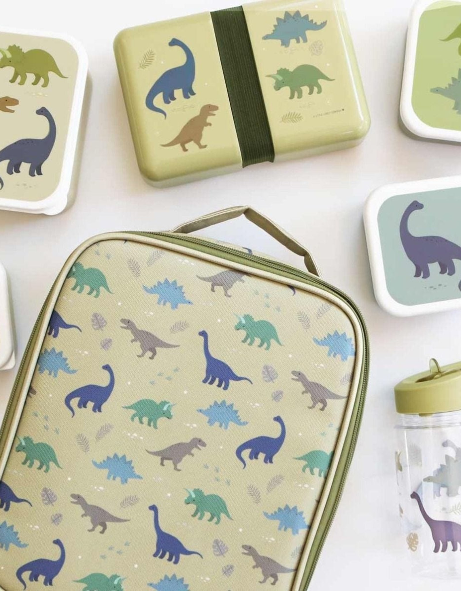 A Little Lovely Company Lunch en snackbox set - Dinosaurussen