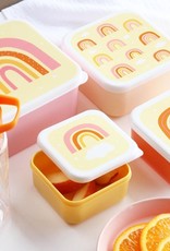 A Little Lovely Company Lunch en snackbox set - Regenbogen