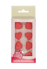 FunCakes FunCakes - Suikerdecoratie - Hart Rood Set/8