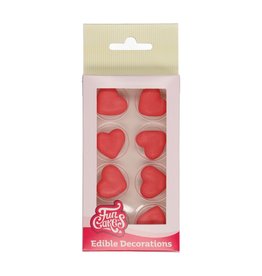 FunCakes Suikerdecoratie - Hart Rood Set/8