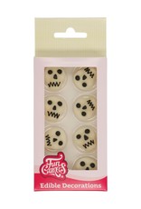 FunCakes FunCakes - Fondant Decoratie Doodshoofden Set/8