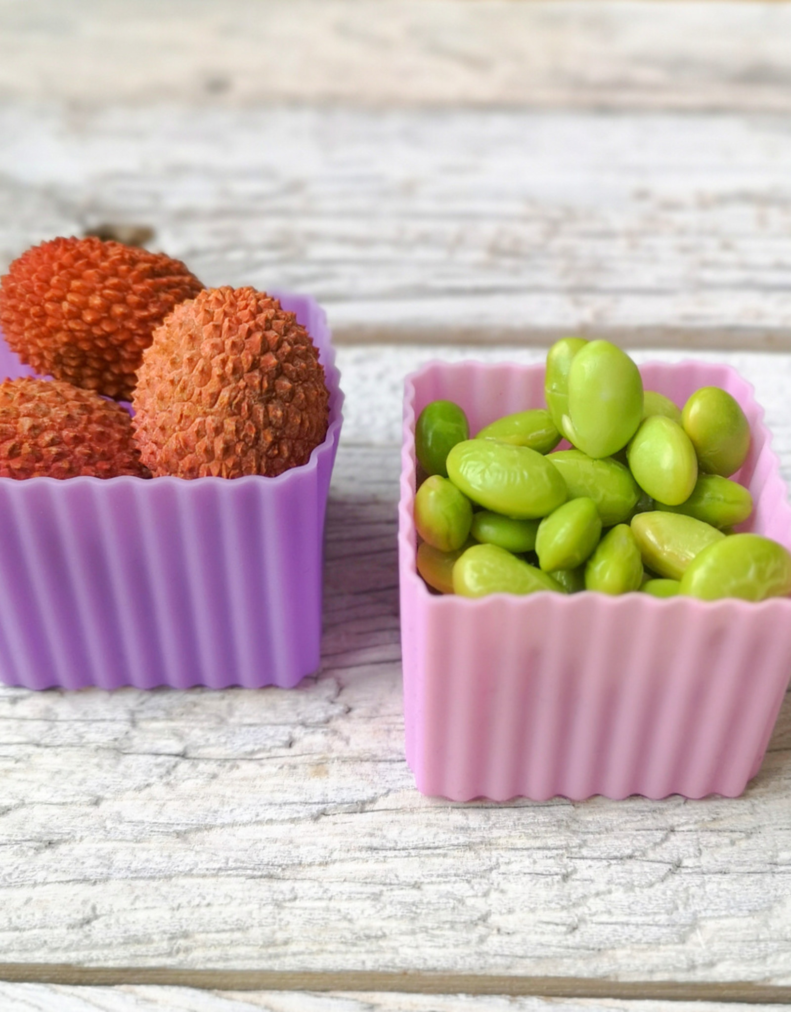 LEKKABOX Silicone Bento cups - set 4 - Lavender