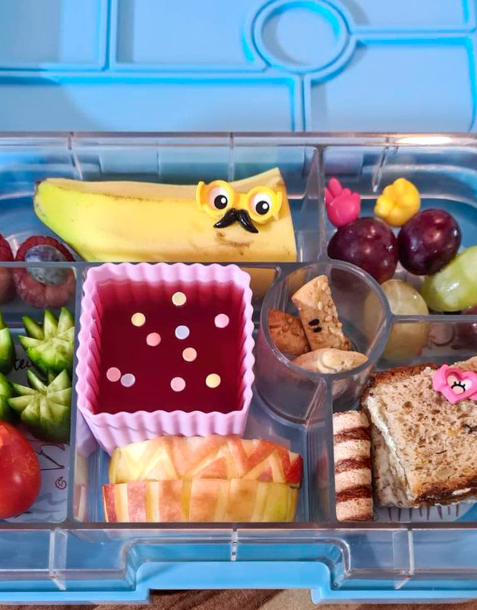 LEKKABOX Silicone Bento cups - set 4 - Lavender