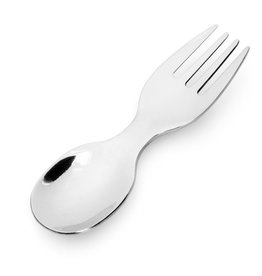 LEKKABOX Spork in RVS 10 cm - Zilver
