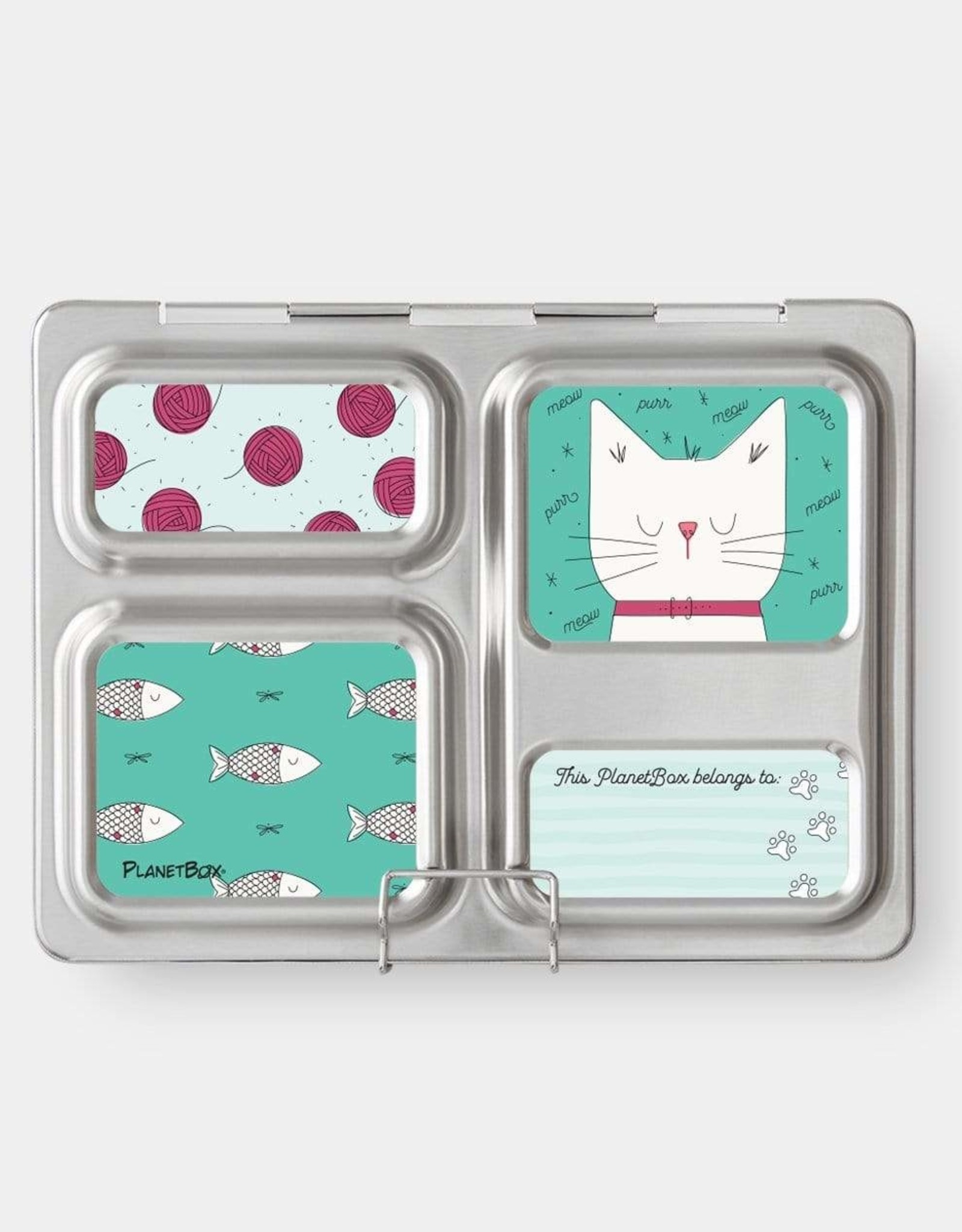Planetbox Magneten voor de PlanetBox Launch Bentobox -  Cats