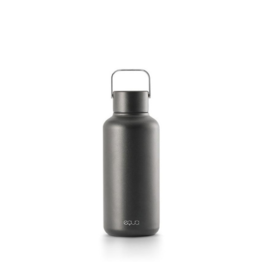 Equa Stainless Steel Drinkfles - Dark - 600ml