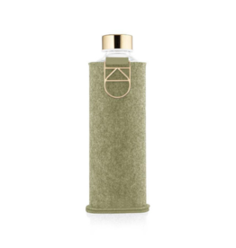 Equa Glazen drinkfles met cover - Pistachio 750 ml