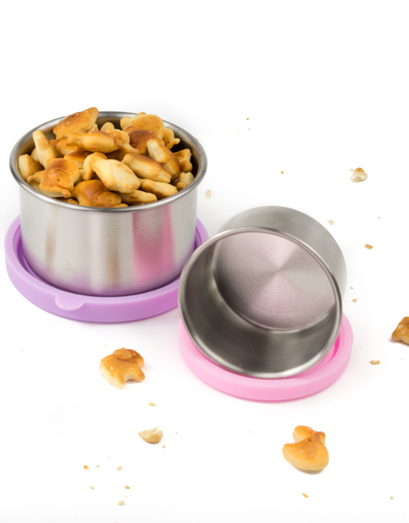 LEKKABOX Lekkabox Dipper RVS -  set/2 Lila