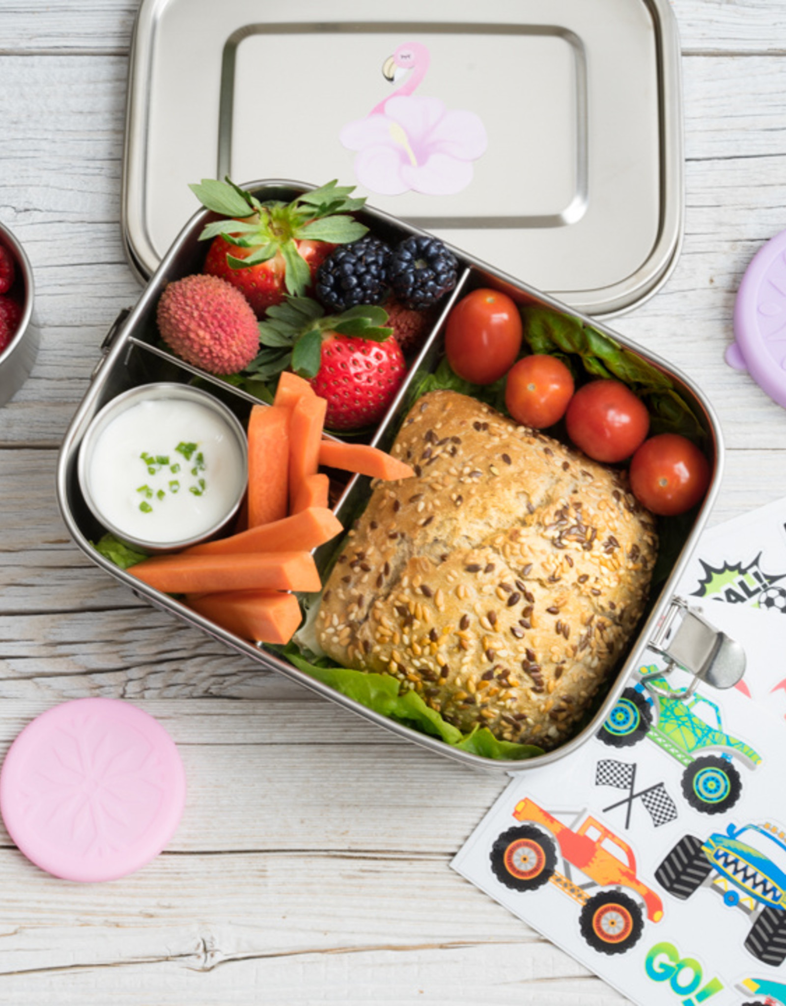 LEKKABOX Lekkabox Dipper - Set van 2 RVS dippotjes - Lavender