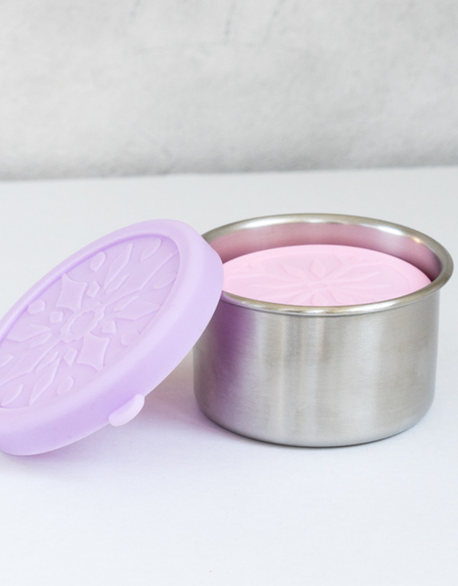 LEKKABOX Lekkabox Dipper RVS -  set/2 Lila