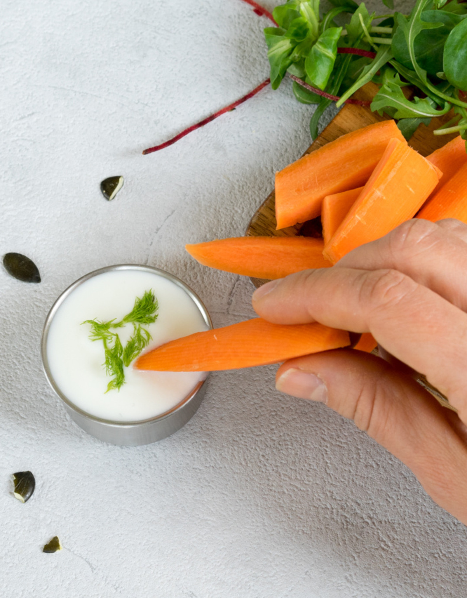 LEKKABOX Lekkabox Dipper - Set van 2 RVS dippotjes - Lavender