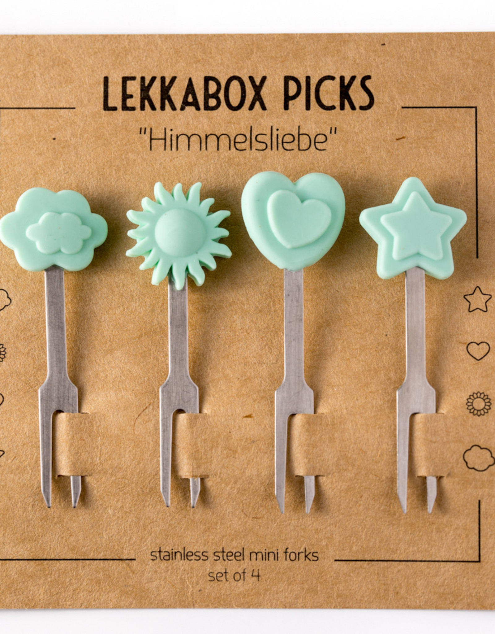 LEKKABOX Partyspiesjes - Liefde - set van 4