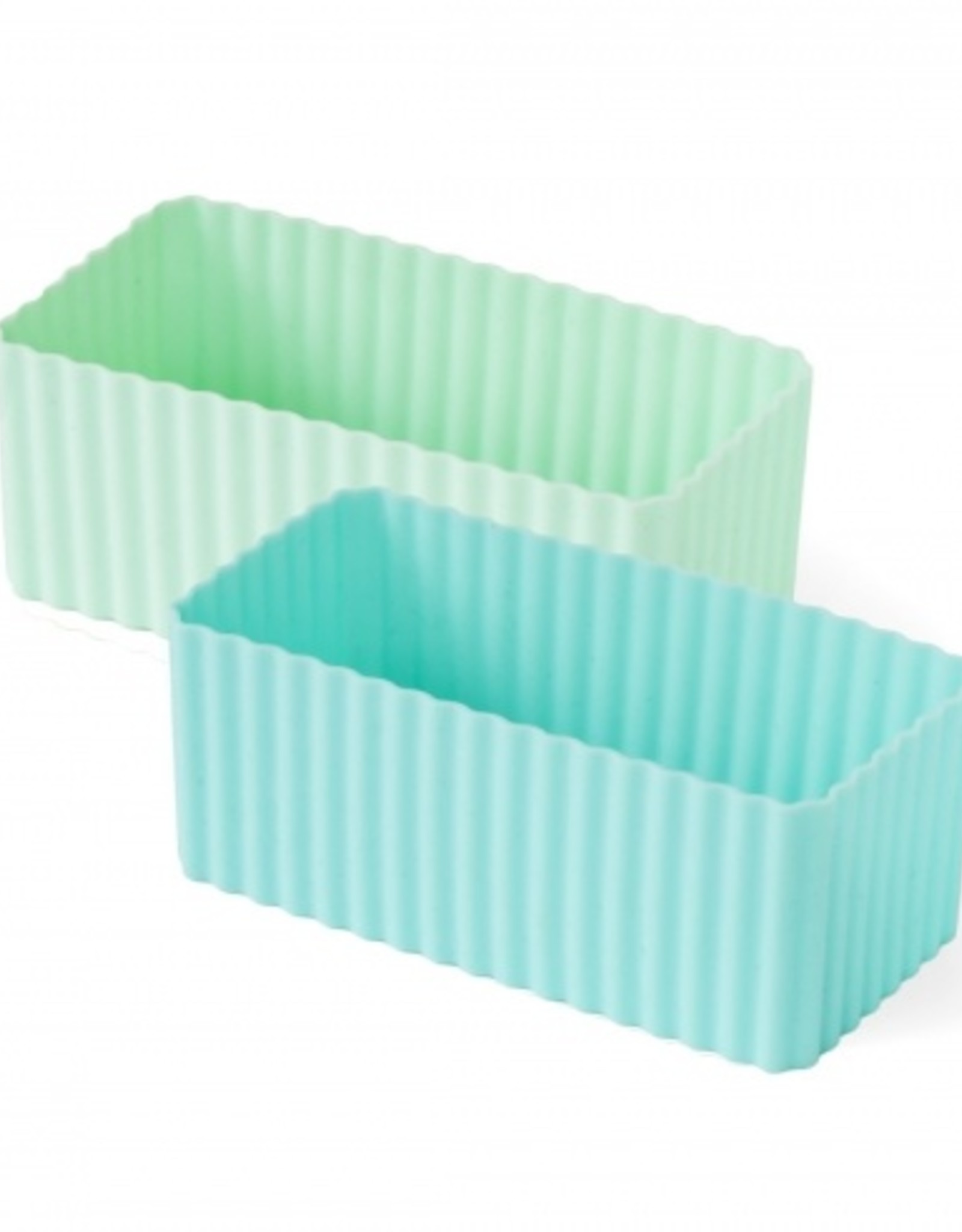 LEKKABOX Silicone Bento Cups - Rechthoek set/2 - Pastel
