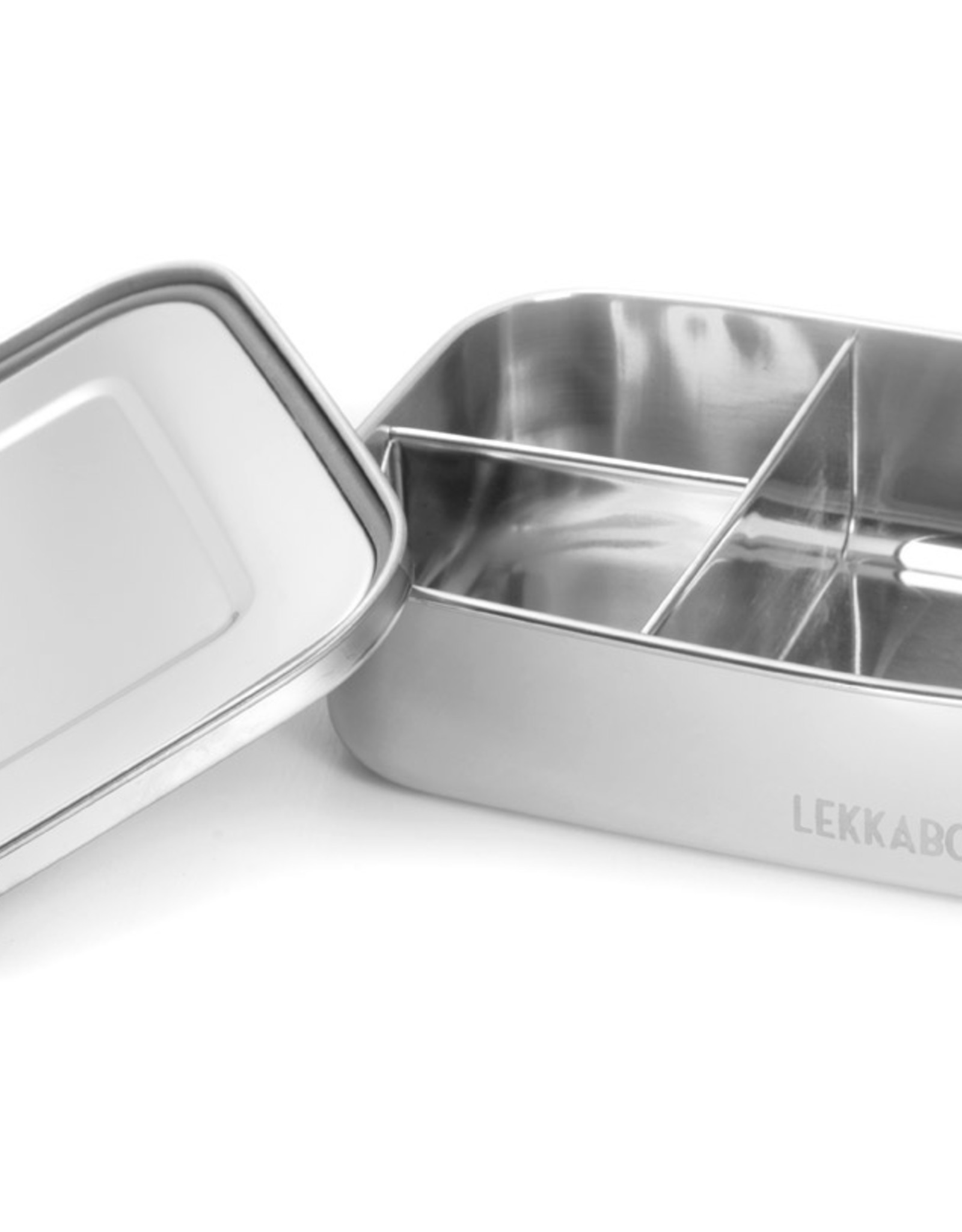 LEKKABOX Lekkabox Safe RVS Bentobox - 1000ml met 3 vakken