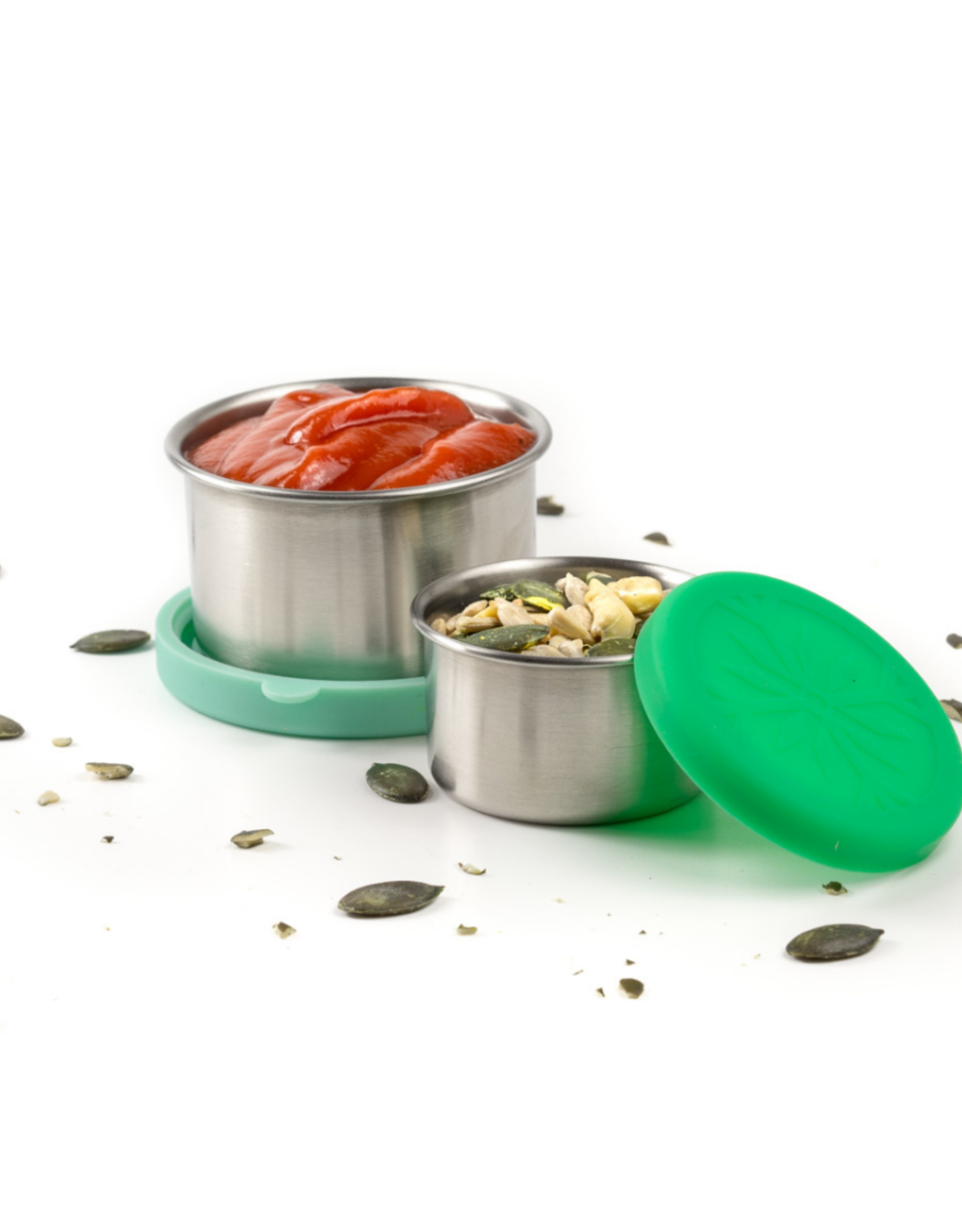 LEKKABOX Lekkabox Dipper - Set van 2 RVS dippotjes - Groen