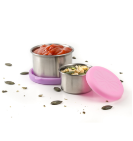 LEKKABOX Lekkabox Dipper - Set van 2 RVS dippotjes - Lavender