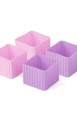 LEKKABOX Silicone Bento cups - set 4 - Roze/Lila