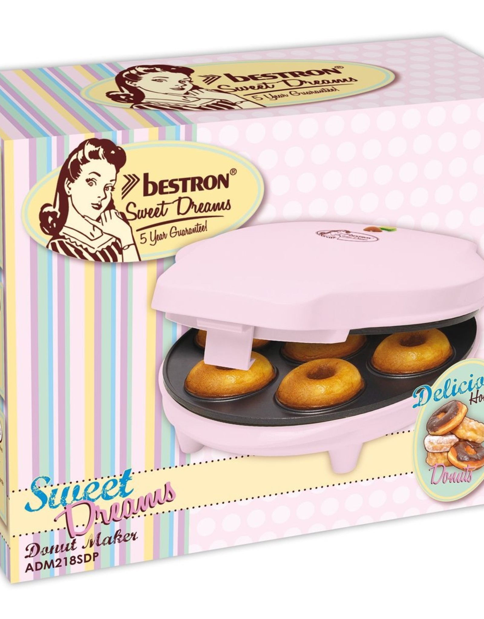 Bestron Bestron - Donut Maker Roze