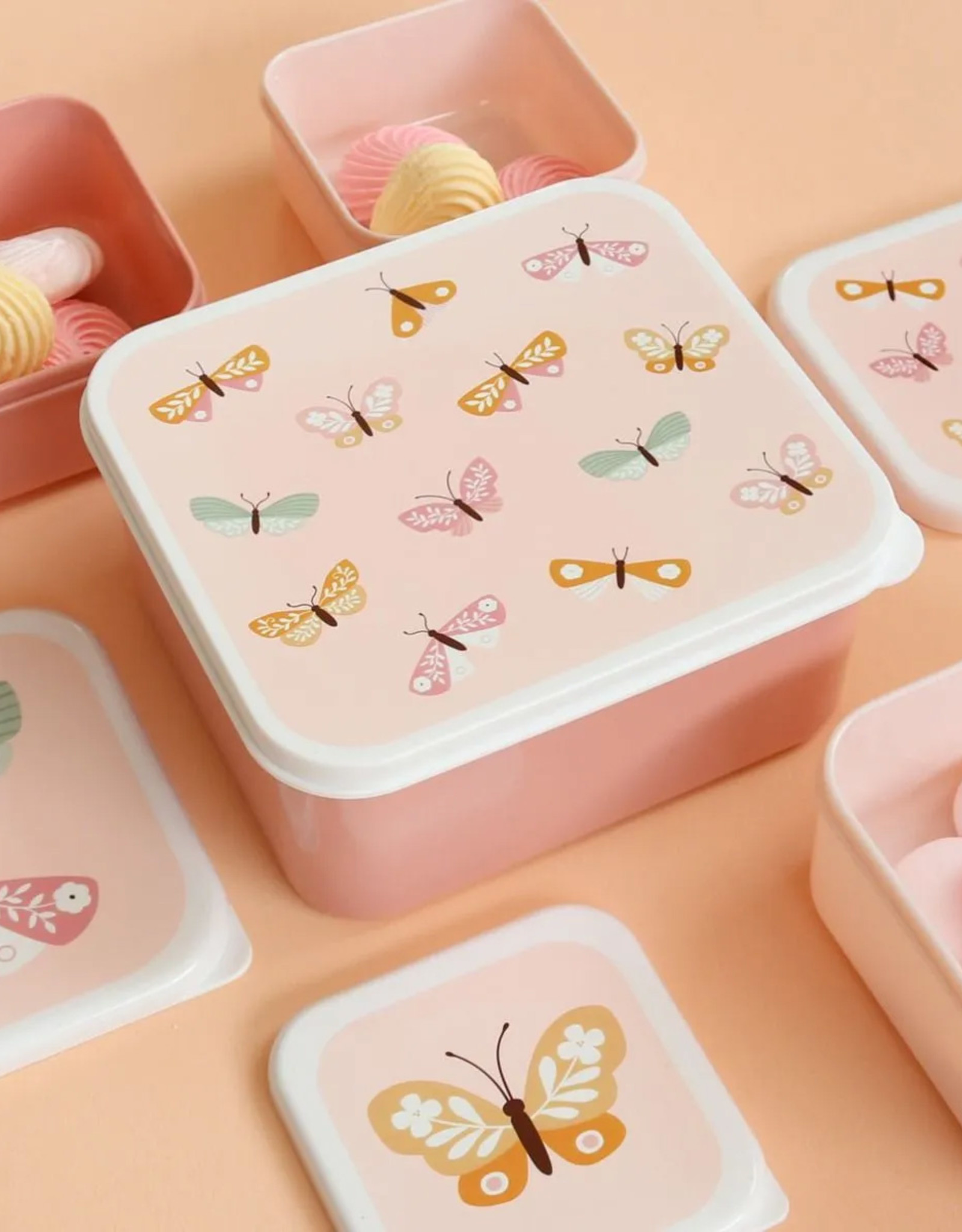 A Little Lovely Company Lunch en snackbox set - Vlinders