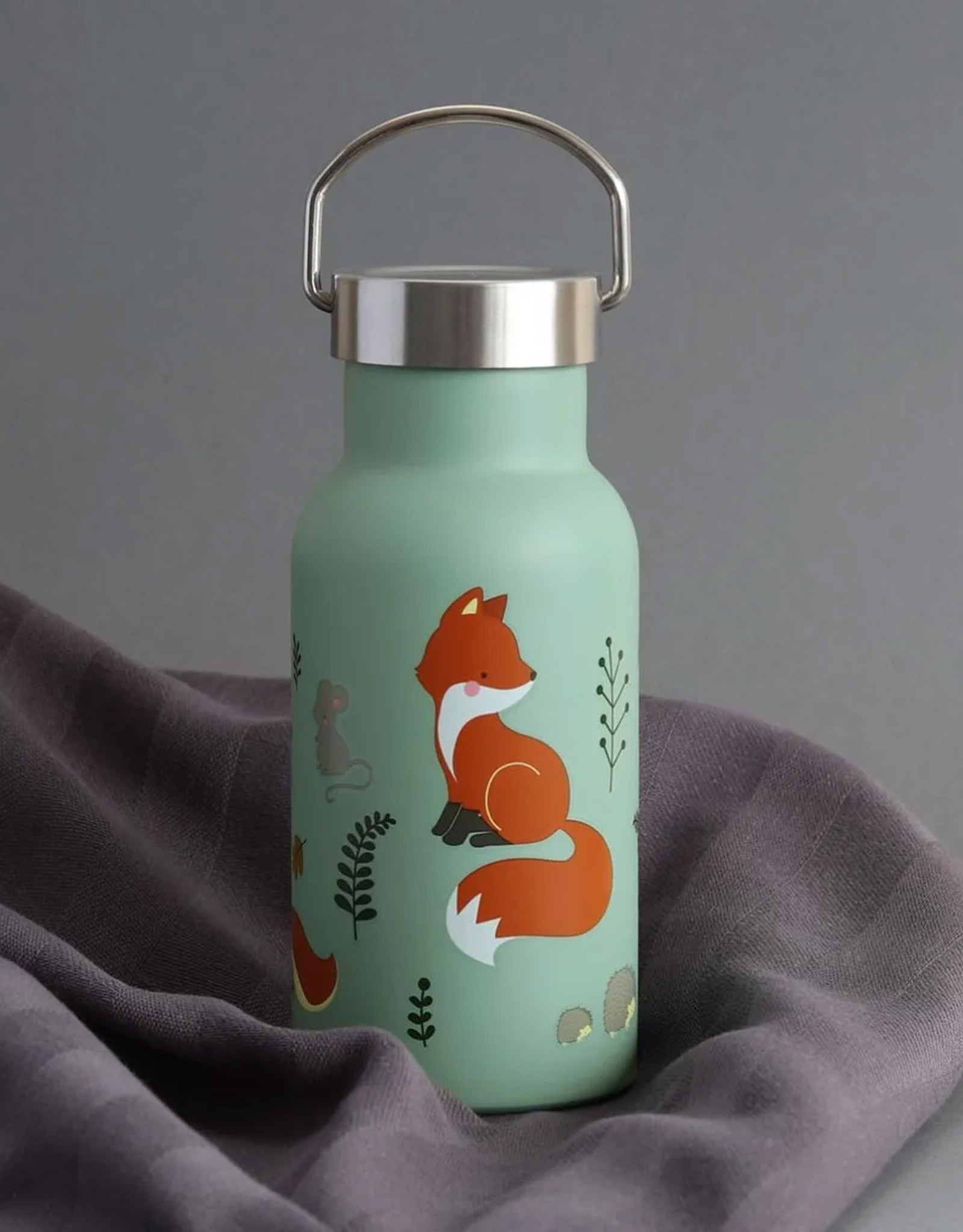 A Little Lovely Company RVS Drinkfles 350 ml - Bosvriendjes